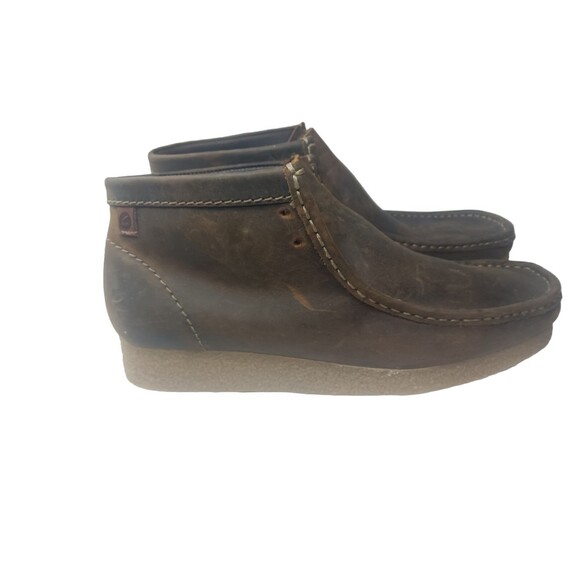 Clarks Shacre Chukka Boots Men\'s Size 10.5  Brown Leather main image 5